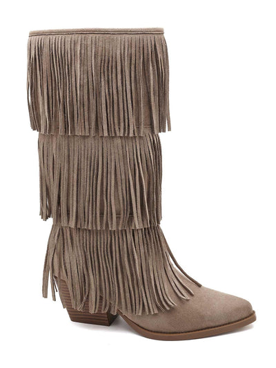 Frangella™ | Stivali Frange Total Khaki