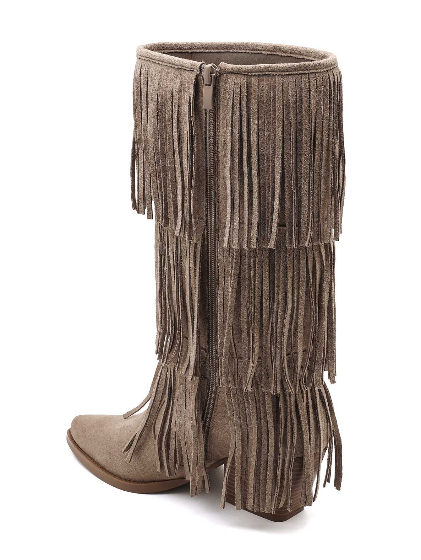 Frangella™ | Stivali Frange Total Khaki