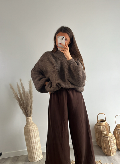 SYLVIE | Pantalone Marrone