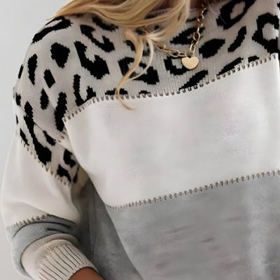Clara Domínguez™ | Maglione con stampa leopardata
