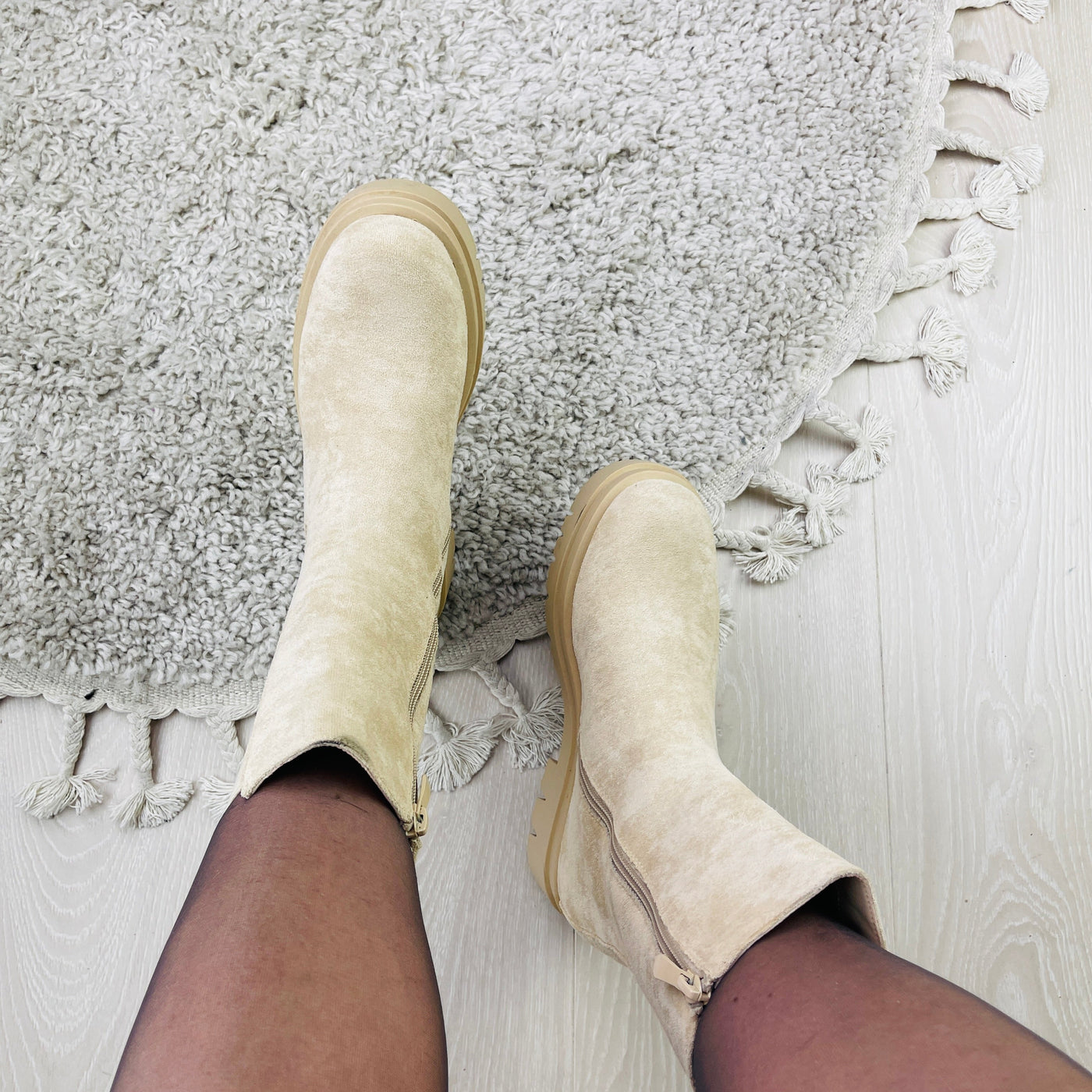 Chelsea™ | Stivali Chelsea in Suedine Beige