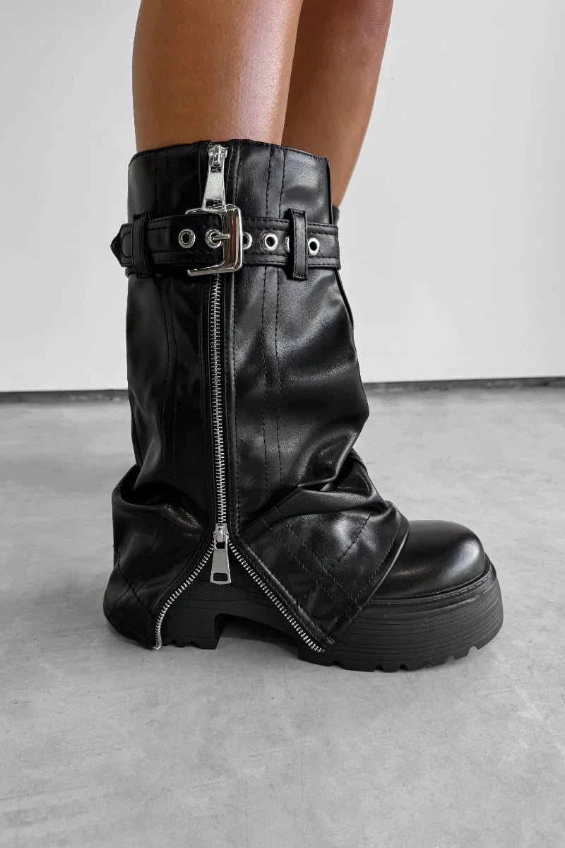 Chunky™ | Stivali Biker con Fibbia Chunky