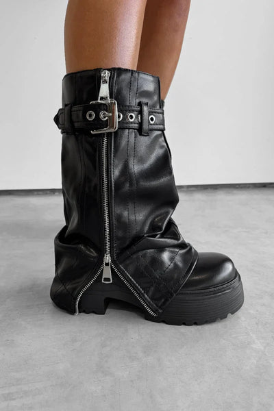 Chunky™ | Stivali Biker con Fibbia Chunky