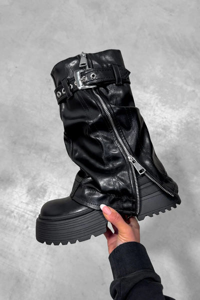 Chunky™ | Stivali Biker con Fibbia Chunky