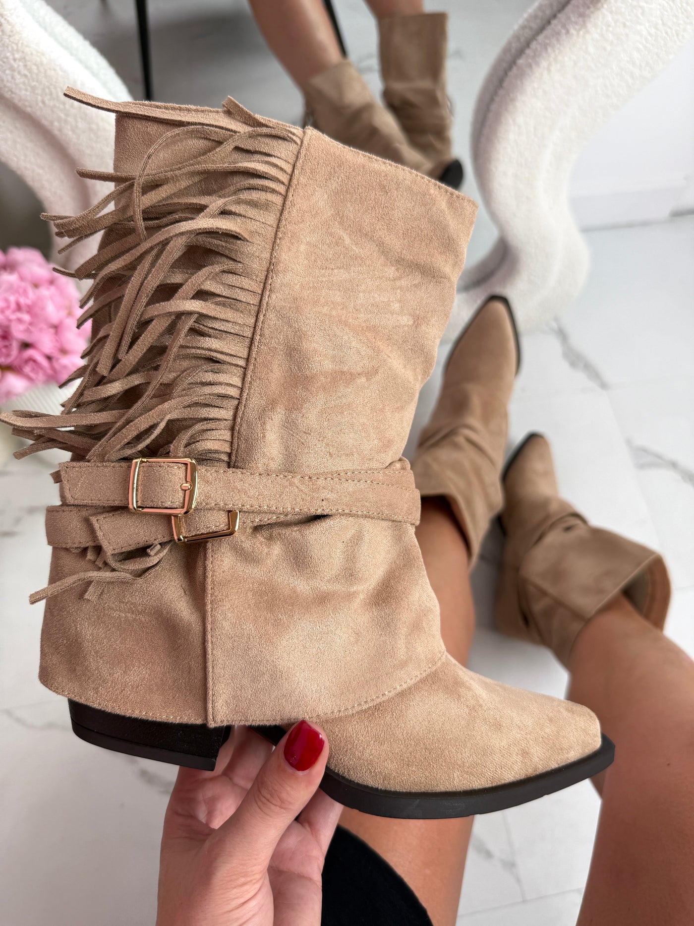 Cody™ | Stivali Frange Khaki