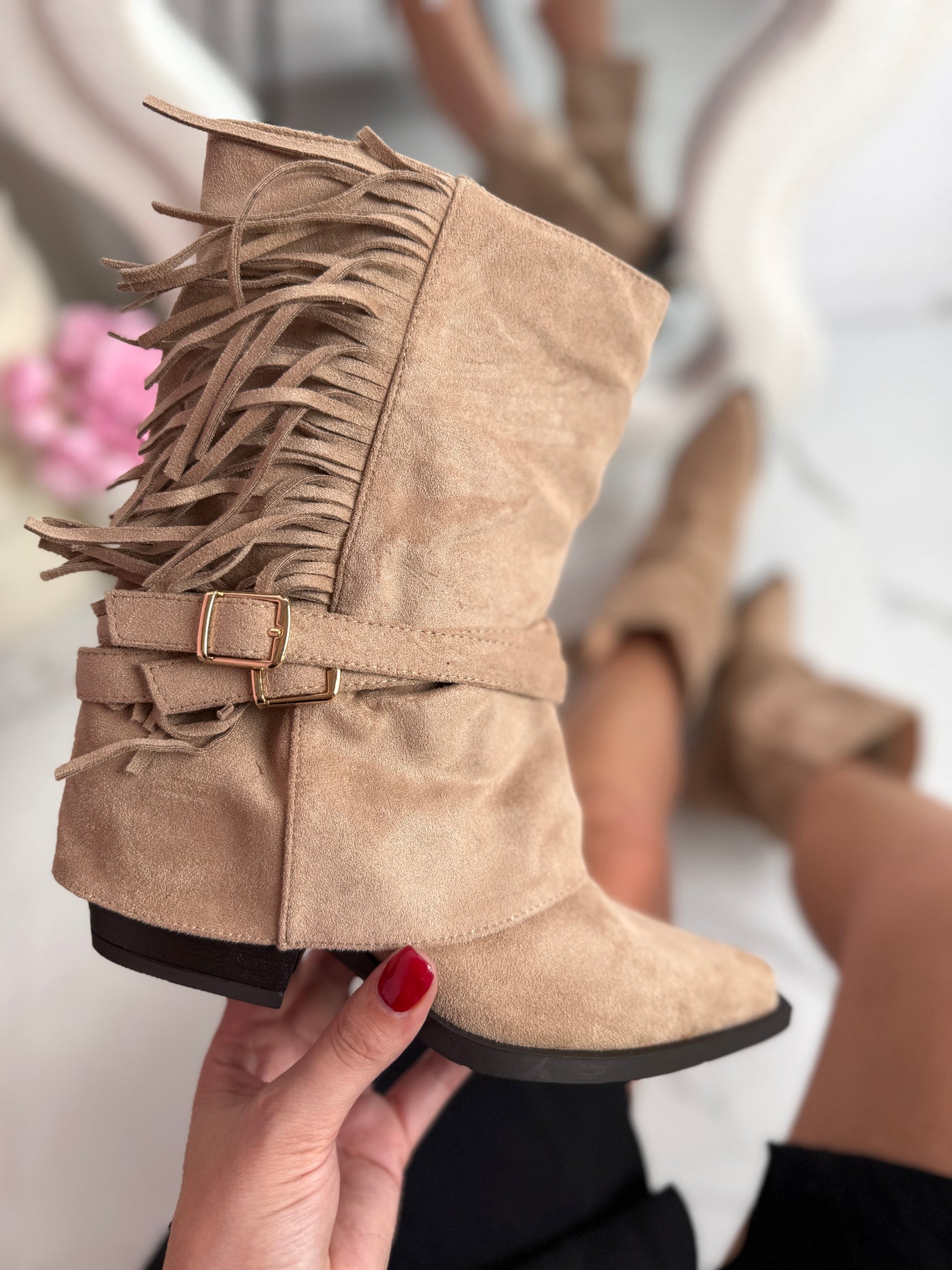 Cody™ | Stivali Frange Khaki