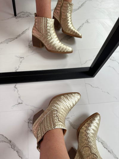 Cowgirl™ | Stivaletti Cowboy Low Gold