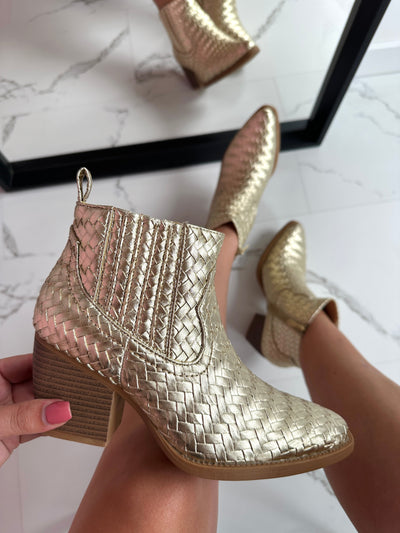 Cowgirl™ | Stivaletti Cowboy Low Gold