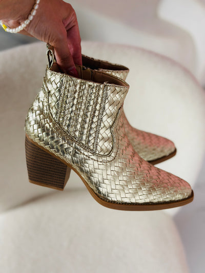 Cowgirl™ | Stivaletti Cowboy Low Gold