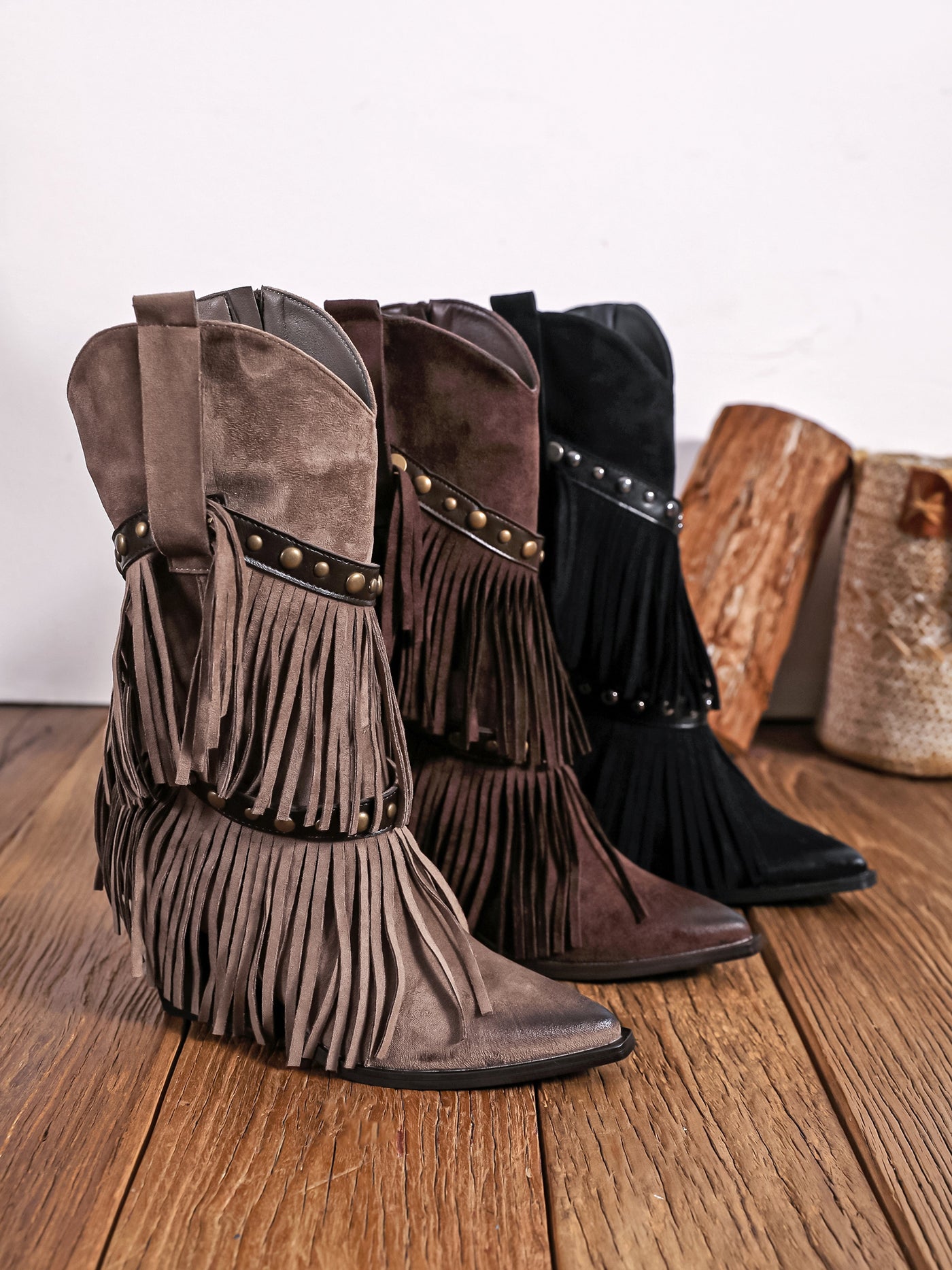 Frange d’Oro™ | Stivali Western con Frange