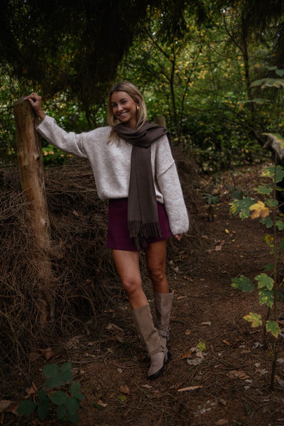 Jupe-short Alonsa - bordeaux