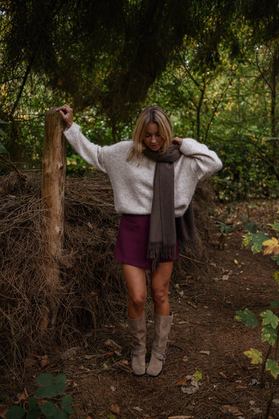 Jupe-short Alonsa - bordeaux