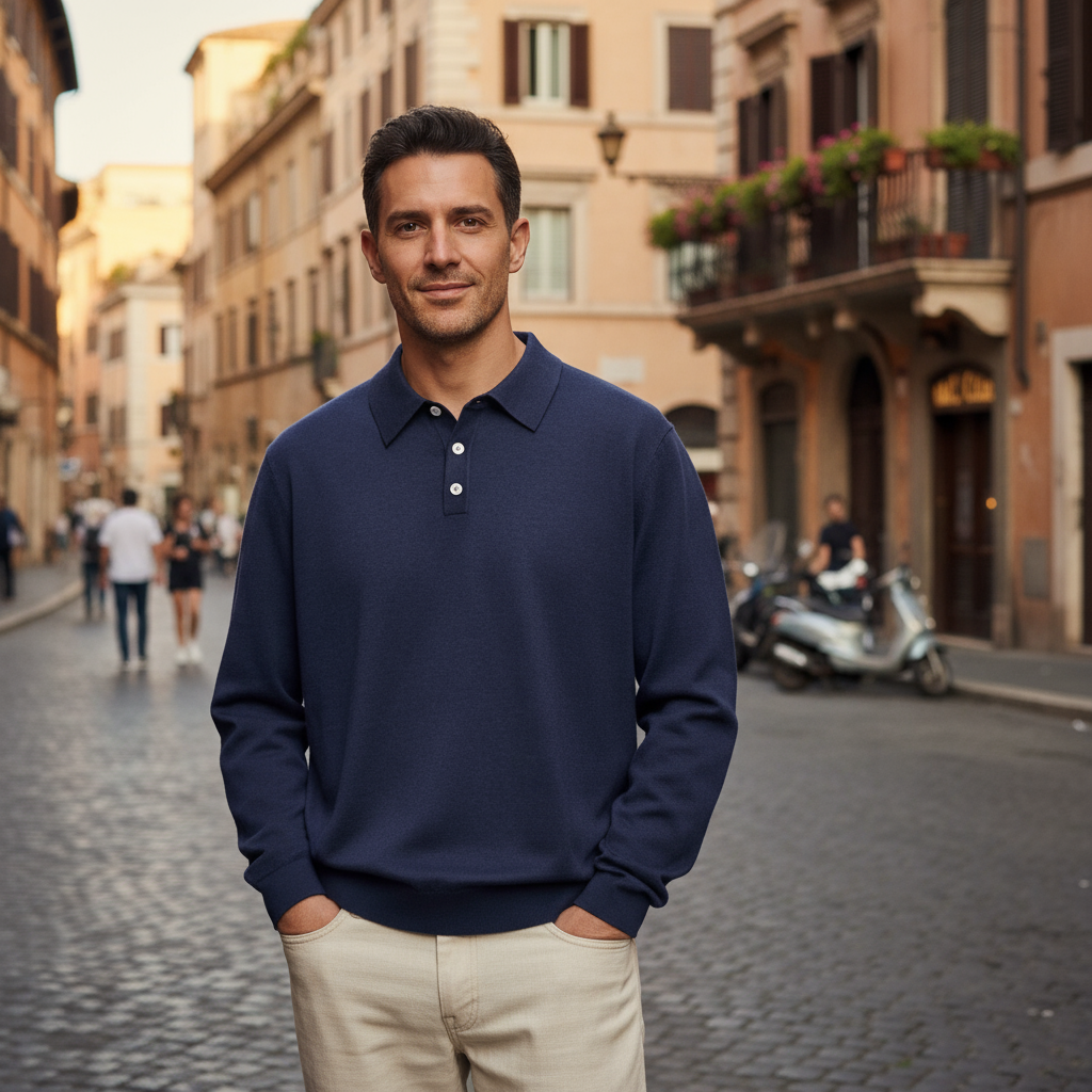 Aiden™ | Polo a Maniche Lunghe