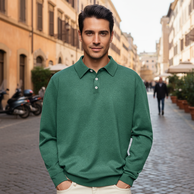 Aiden™ | Polo a Maniche Lunghe