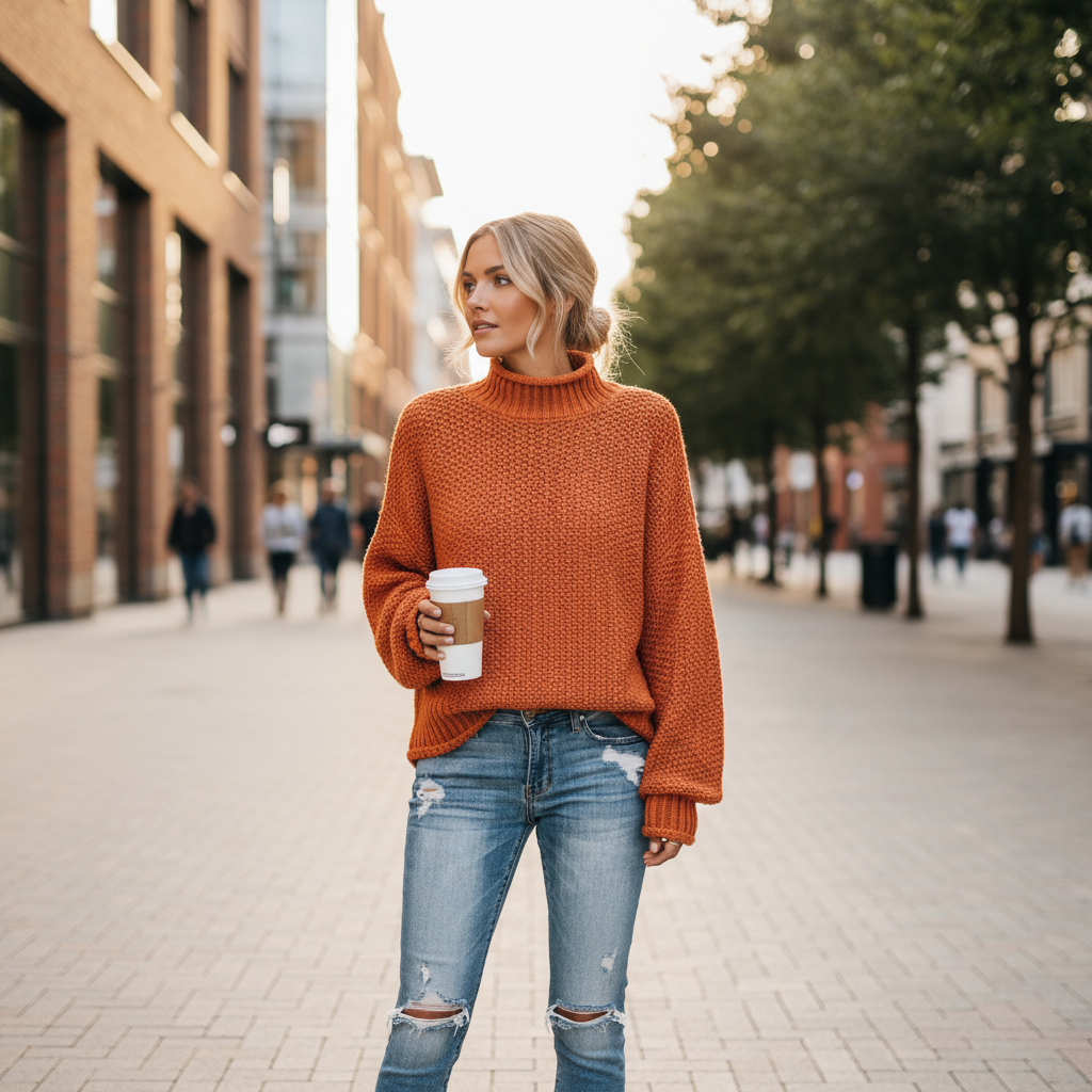 Braelyn | Maglione con Collo Alto