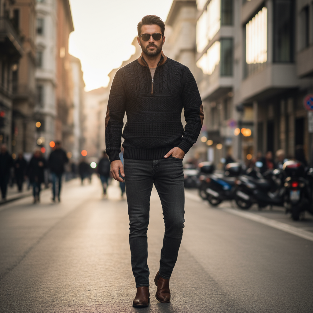 Ivo | Maglione con Zip