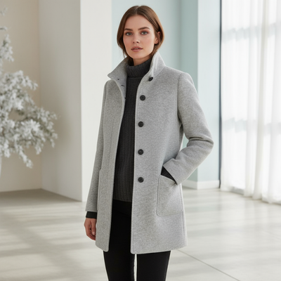 Stella™ | Cappotto da donna con collo alto
