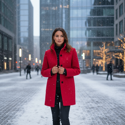 Stella™ | Cappotto da donna con collo alto