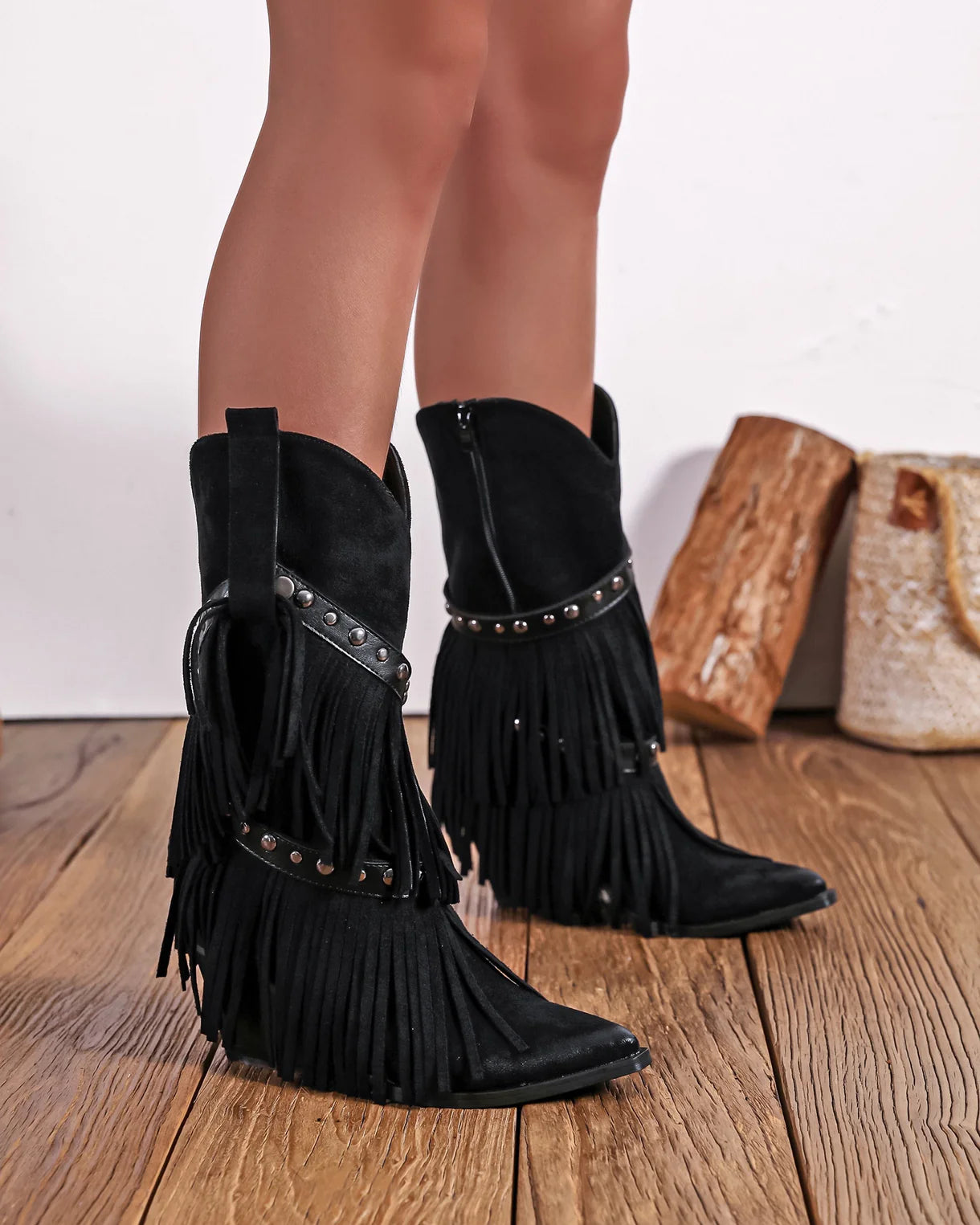 Frange d’Oro™ | Stivali Western con Frange